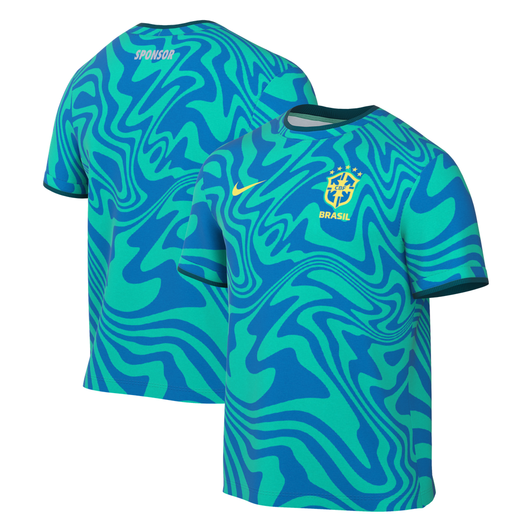 Brazil National Team Nike 2026 Academy Pro Pre-Match Top - Green