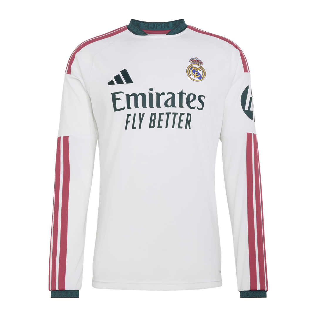 Real Madrid adidas 2026/27 Home Replica Long Sleeve Jersey - White