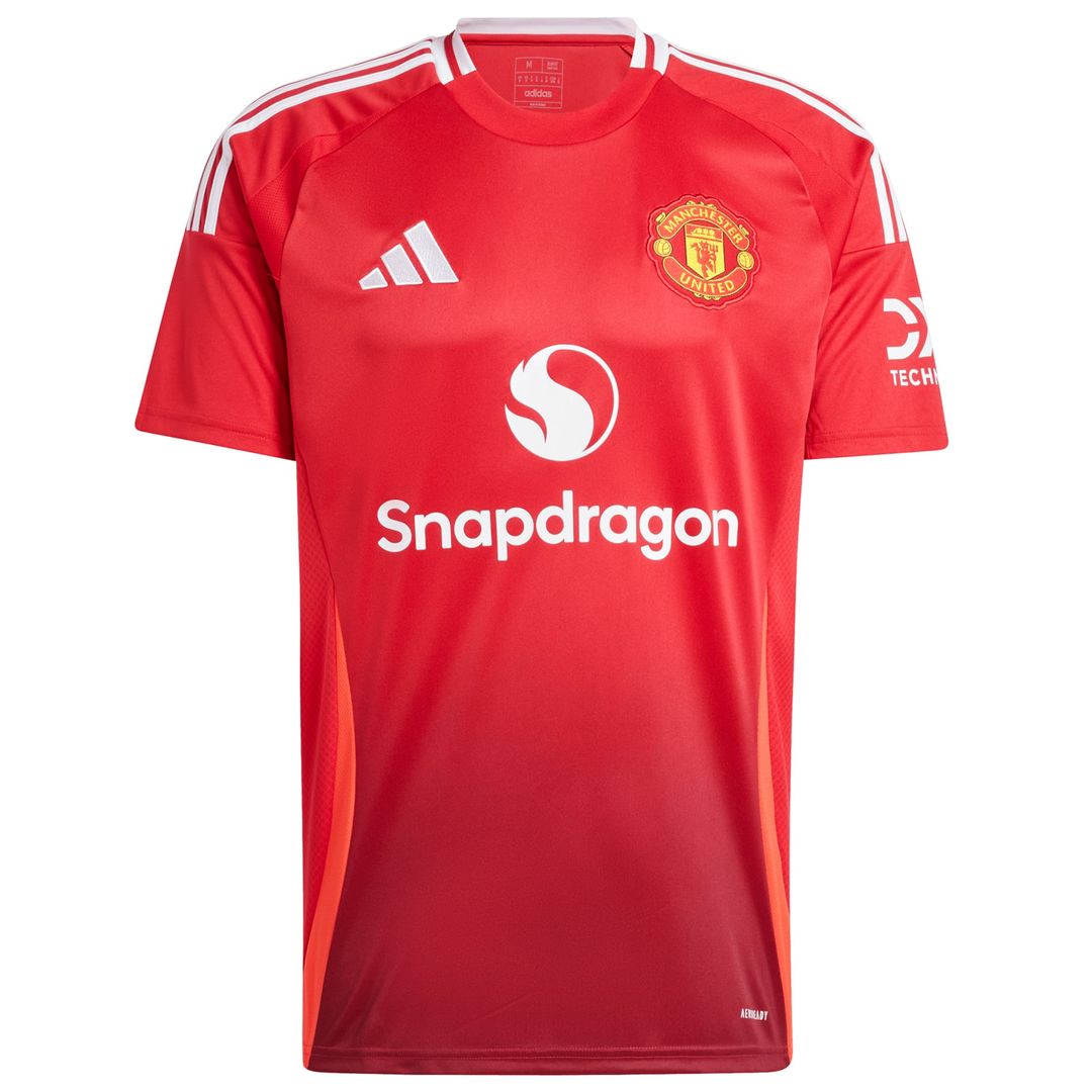 Manchester United adidas 2024/25 Home Replica Custom Jersey - Red