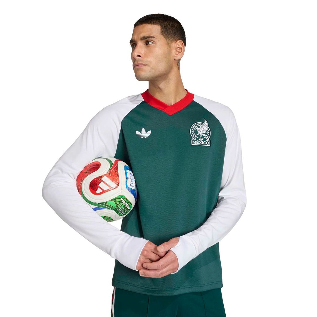 Mexico National Team adidas 2026 Long Sleeve Pre-Match Top - Green