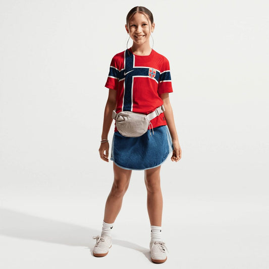 Norway National Team Nike Youth 2026 Home Match Authentic Jersey - Red