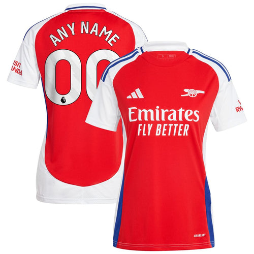 Arsenal adidas Women's 2024/25 Home Replica Custom Jersey – Red
