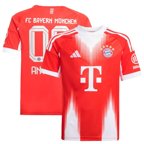 Bayern Munich adidas Youth 2025/26 Home Replica Custom Jersey - Red