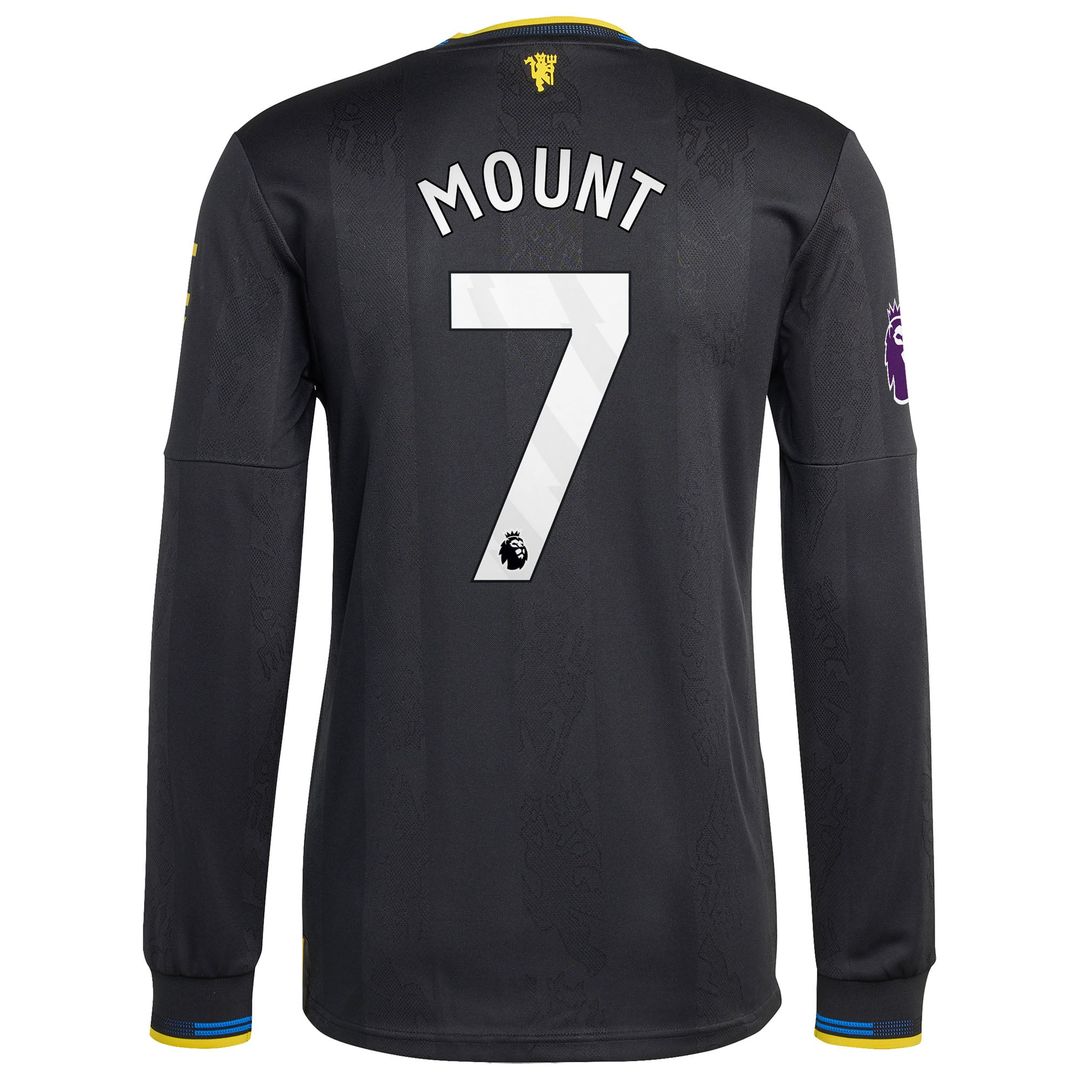 Mason Mount Manchester United adidas 2025/26 Away Authentic Long Sleeve Player Jersey - White