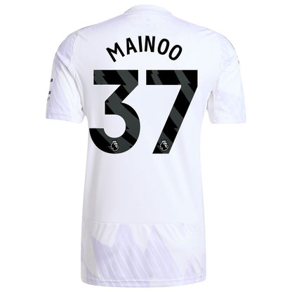 Kobbie Mainoo Manchester United adidas 2025/26 Away Replica Player Jersey - White