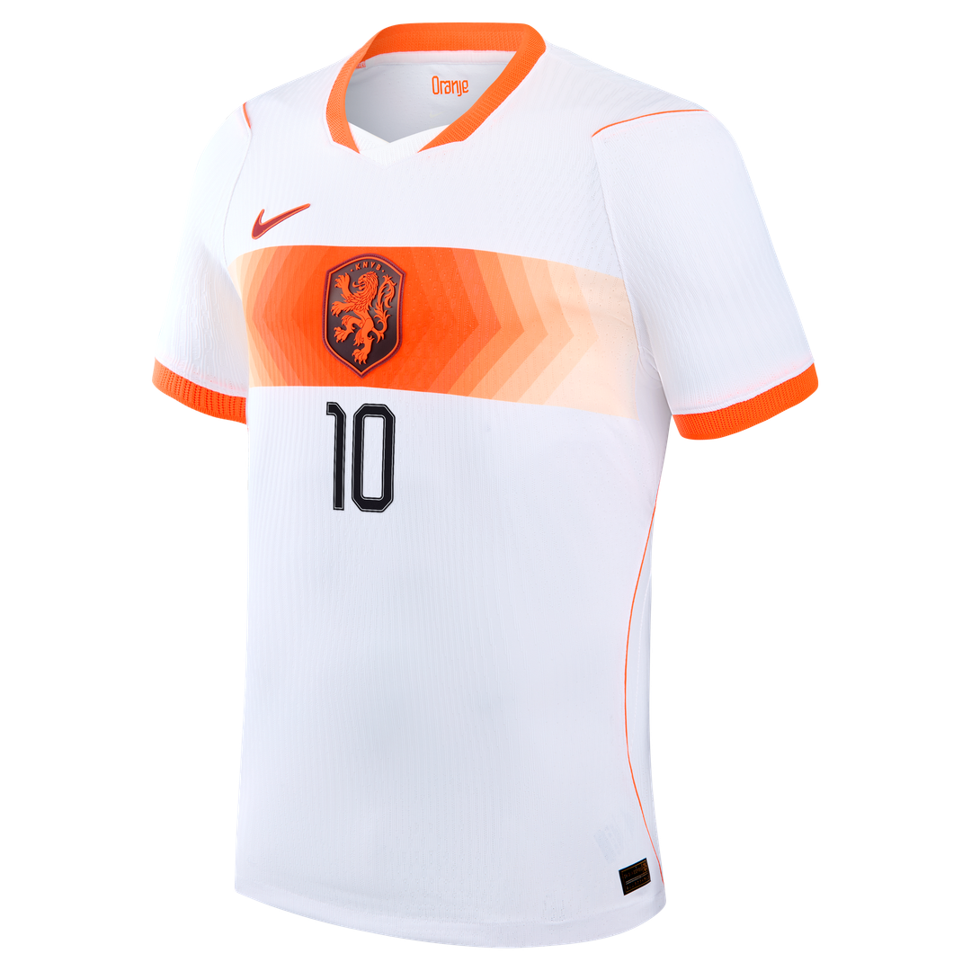 Memphis Depay Netherlands National Team Nike 2026 Away Match Authentic Jersey - White