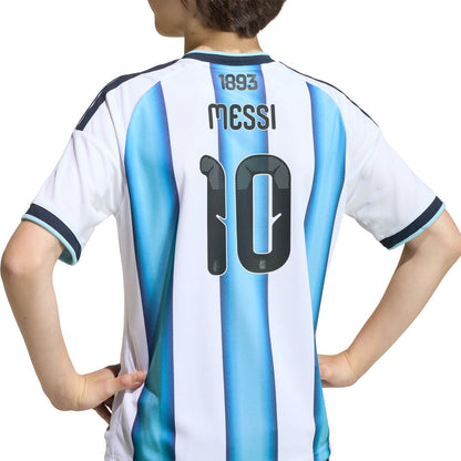 Lionel Messi Argentina National Team adidas Youth 2026 Home Replica Jersey - White