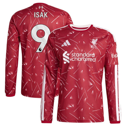 Alexander Isak Liverpool adidas 2026/27 Home Replica Long Sleeve Jersey - Red