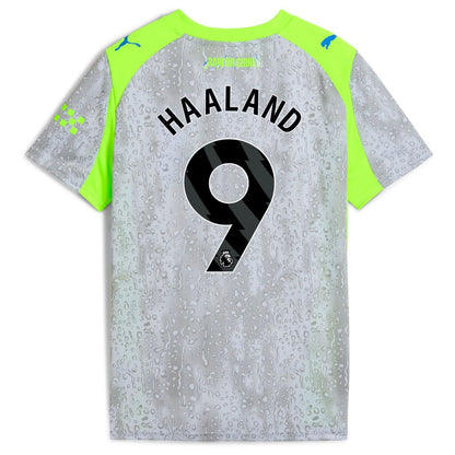 Manchester City Puma Youth 2025/26 Third Replica Jersey - Green/Neon Green