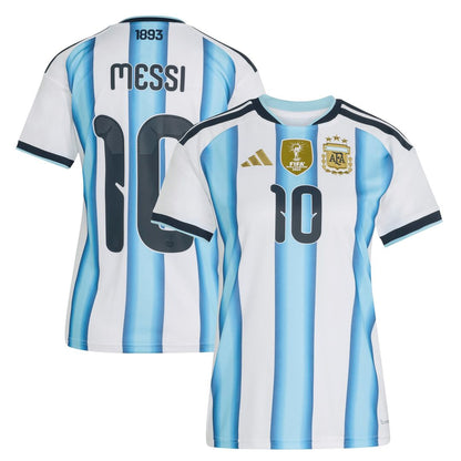 Lionel Messi Argentina National Team adidas Women's 2026 Home Replica Jersey - White