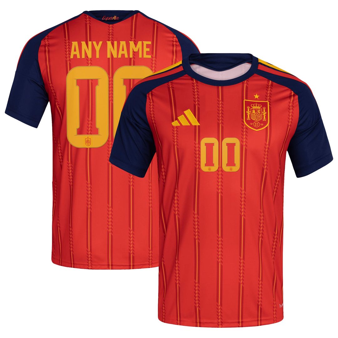 Spain National Team adidas 2026 Home Replica Custom Jersey - Red