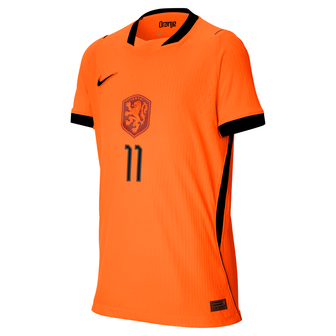 Cody Gakpo Netherlands National Team Nike Youth 2026 Home Match Authentic Jersey - Orange