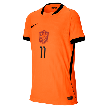 Cody Gakpo Netherlands National Team Nike Youth 2026 Home Match Authentic Jersey - Orange