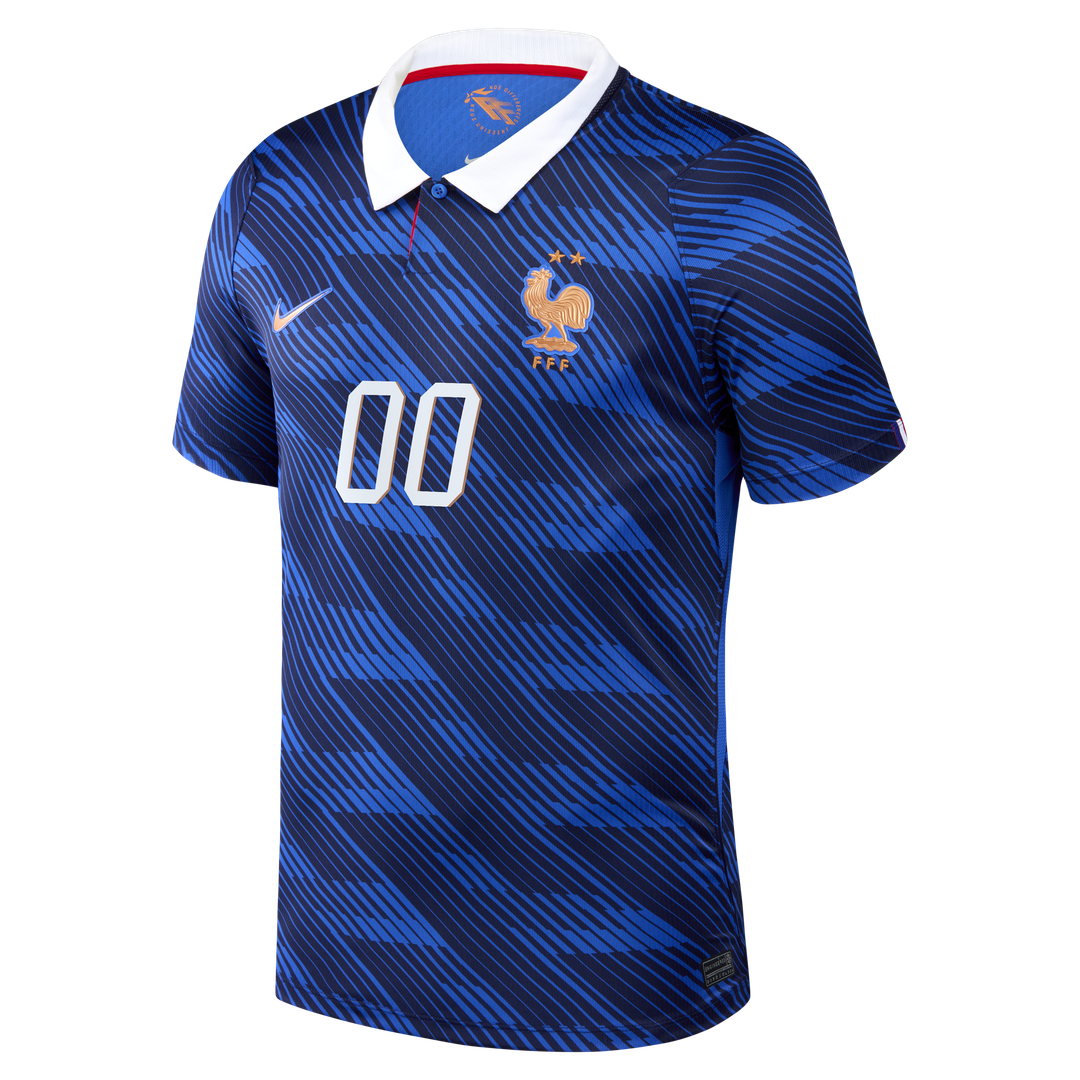 France National Team Nike 2026 Home Stadium Replica Custom Jersey - Blue