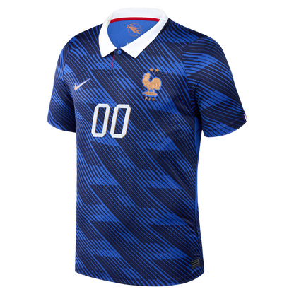 France National Team Nike 2026 Home Stadium Replica Custom Jersey - Blue