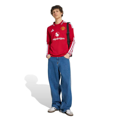 Manchester United adidas 2026/27 Home Replica Long Sleeve Jersey - Red