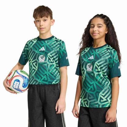 Mexico National Team adidas Youth 2026 Pre-Match Top - Green