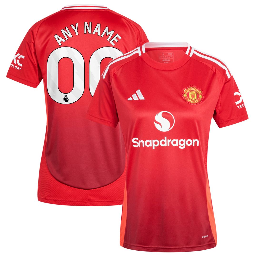 Manchester United adidas Originals Women's 2024/25 Third Custom Replica Jersey - Cream
