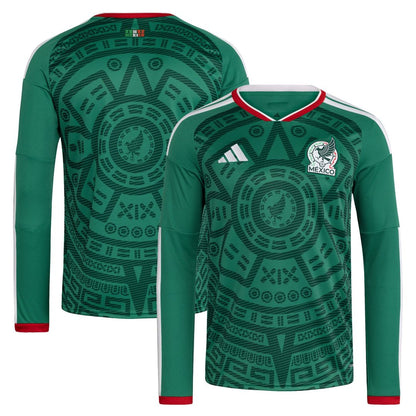 Mexico National Team adidas 2026 Home Replica Long Sleeve Jersey - Green