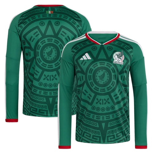 Mexico National Team adidas 2026 Home Replica Long Sleeve Jersey - Green