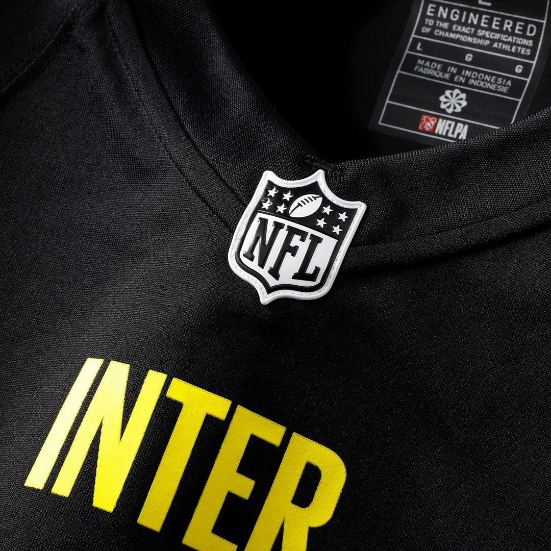 Inter Milan Nike 2025 Soccer x NFL Game Jersey - Black