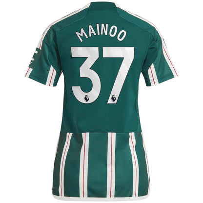 Kobbie Mainoo Manchester United adidas Women's 2023/24 Away Replica Player Jersey - Green