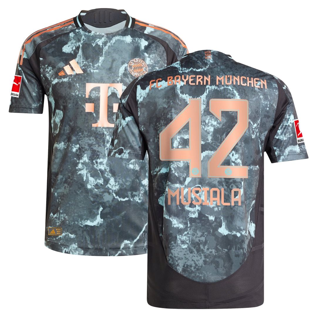 Jamal Musiala Bayern Munich adidas 2024/25 Away Authentic Player Jersey - Black