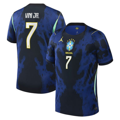Vinicius Junior Brazil National Team Jordan Brand 2026 Away Stadium Replica Jersey - Blue