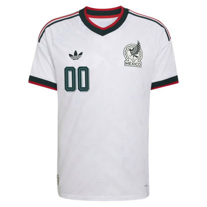 Mexico National Team adidas 2026 Away On-Field Authentic Custom Jersey - White