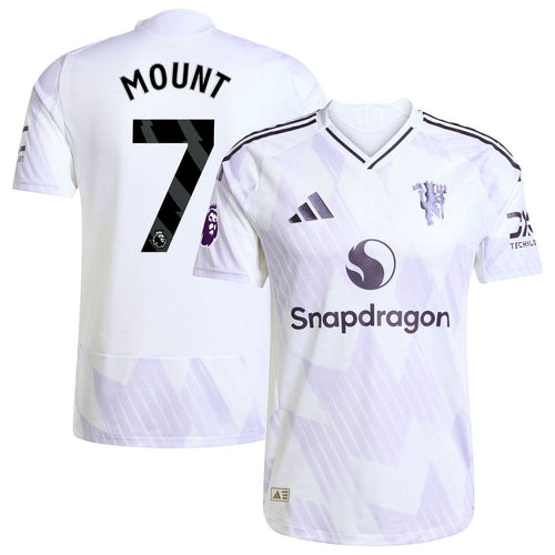 Mason Mount Manchester United adidas 2025/26 Away Authentic Player Jersey - White