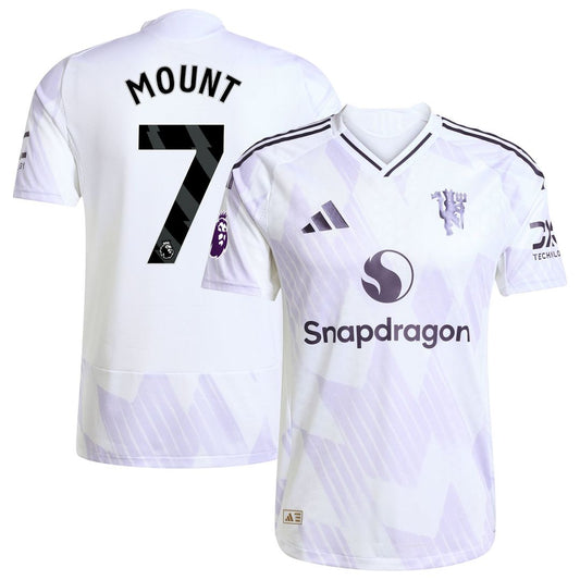 Mason Mount Manchester United adidas 2025/26 Away Authentic Player Jersey - White