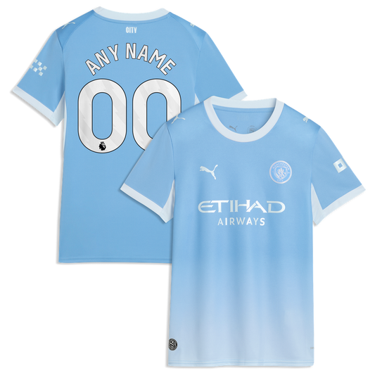 Manchester City Puma Women's 2026/27 Home Replica Custom Jersey - Light Blue