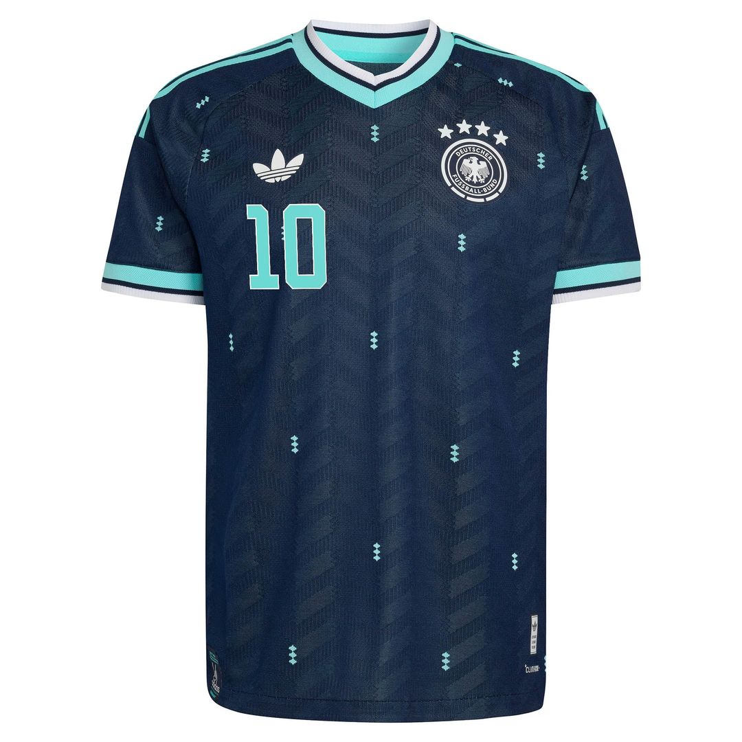 Jamal Musiala Germany National Team adidas 2026 Away On-Field Authentic Jersey - Navy
