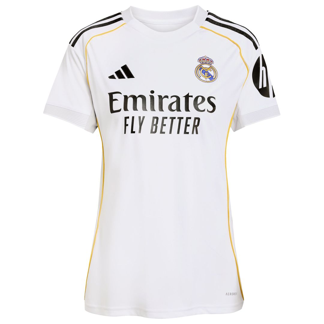 Jude Bellingham Real Madrid adidas Women's 2025/26 Home Replica Jersey - White