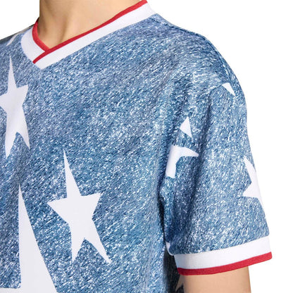 adidas Youth  USA 1994 Denim Graphic Fashion Jersey - Blue