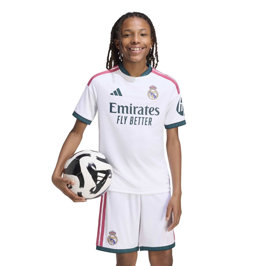 Real Madrid adidas Youth 2026/27 Home Replica Jersey - White
