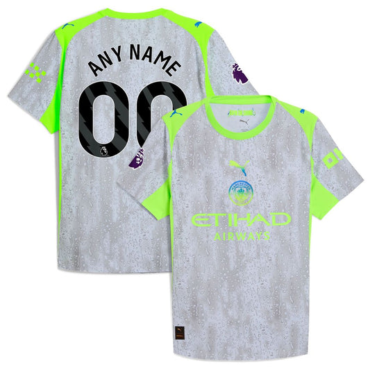 Manchester City Puma 2025/26 Third Authentic Custom Jersey - Green/Neon Green