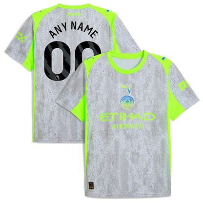 Manchester City Puma 2025/26 Third Replica Custom Jersey - Green/Neon Green