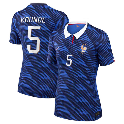 Jules Koundé France National Team Nike Women's 2026 Home Match Authentic Jersey - Blue
