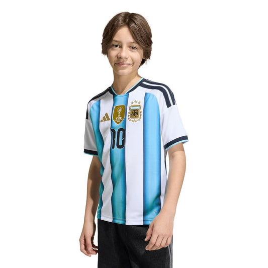 Lionel Messi Argentina National Team adidas Youth 2026 Home Replica Jersey - White