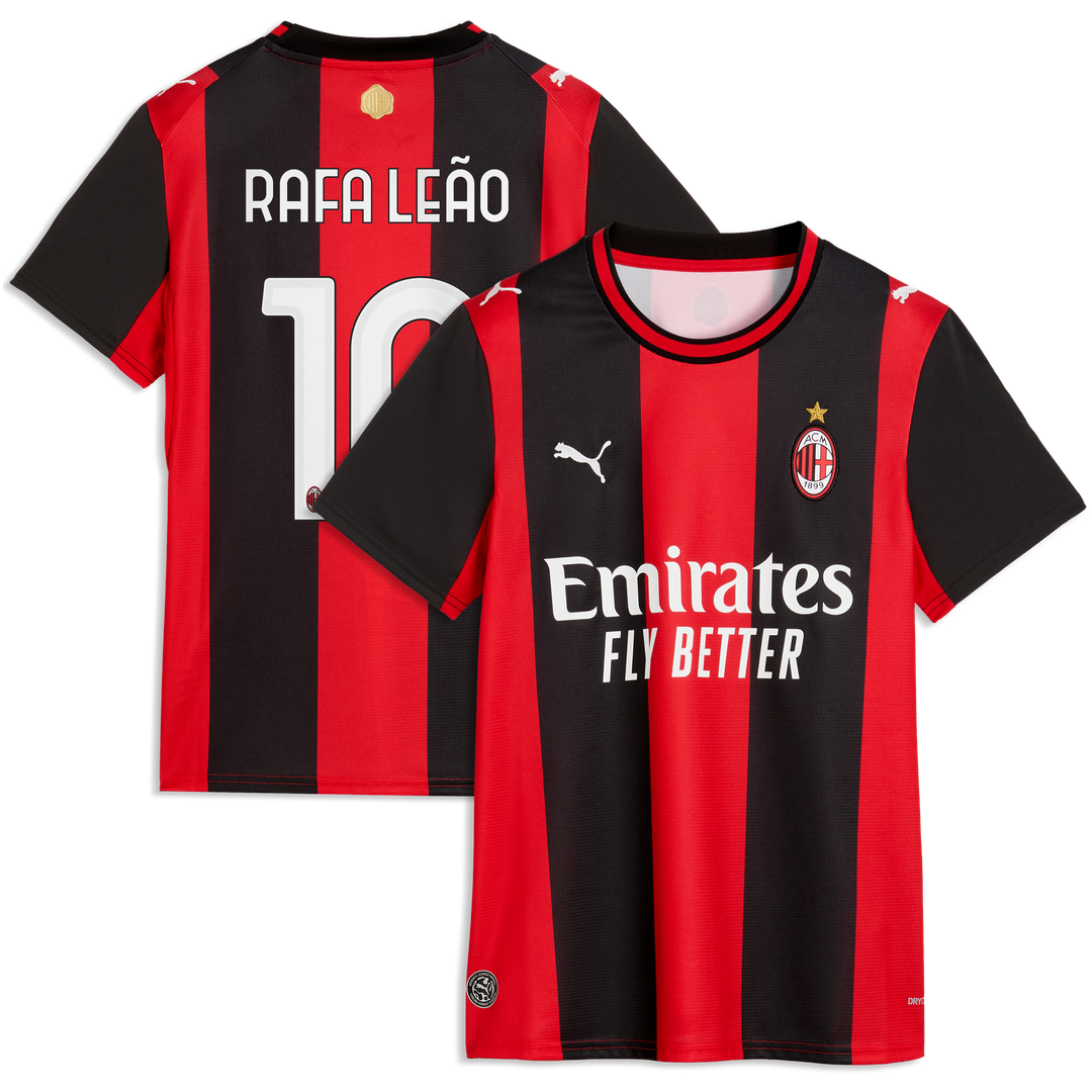 Rafael Leão AC Milan Puma Women's 2026/27 Home Replica Jersey - Black/Red