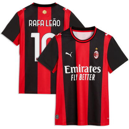 Rafael Leão AC Milan Puma Women's 2026/27 Home Replica Jersey - Black/Red