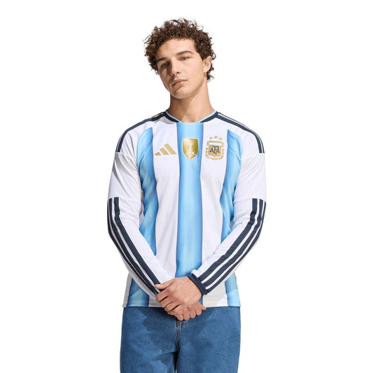 Argentina National Team adidas 2026 Home Replica Long Sleeve Jersey - White
