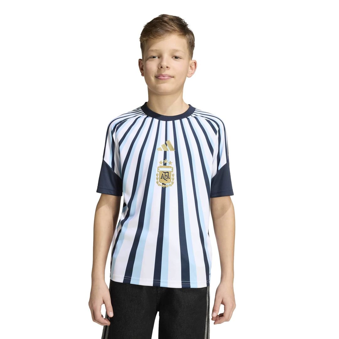 Argentina National Team adidas Youth 2026 Pre-Match Top - White