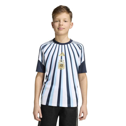 Argentina National Team adidas Youth 2026 Pre-Match Top - White