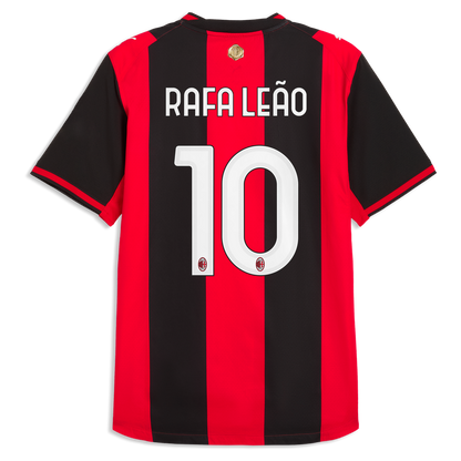 Rafael Leão AC Milan Puma 2026/27 Home On-Field Authentic Jersey - Black/Red