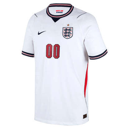 England National Team Nike Youth 2026 Home Match Authentic Custom Jersey - White