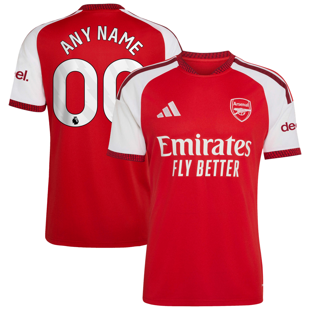 Arsenal adidas 2026/27 Home Replica Custom Jersey - Red