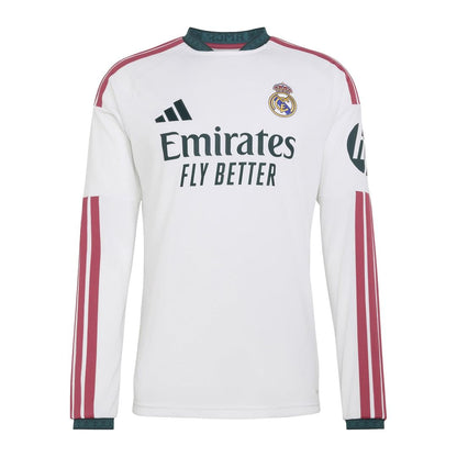 Real Madrid adidas 2026/27 Home Replica Custom Long Sleeve Jersey - White