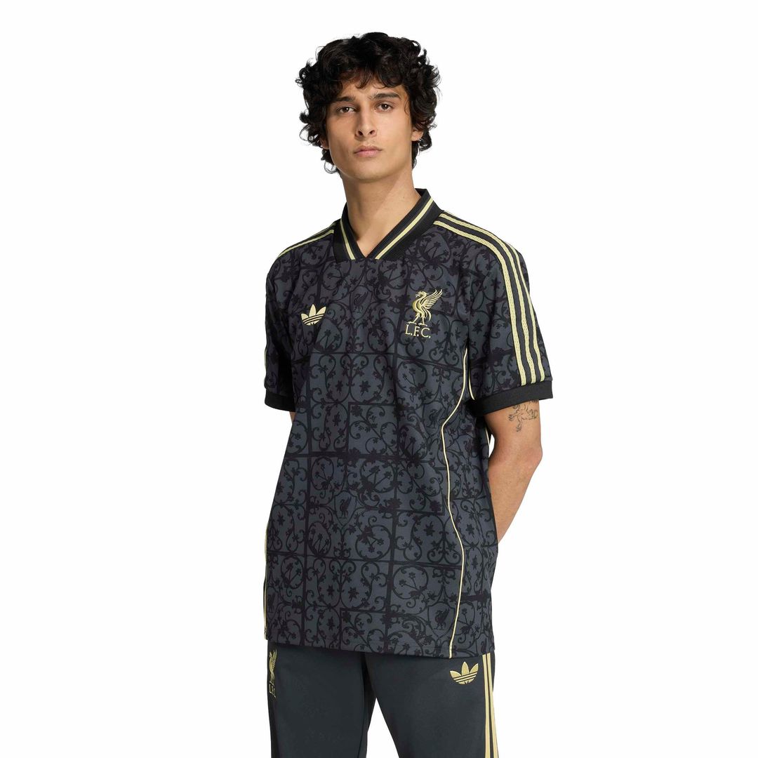 Liverpool adidas Unisex Lifestyler Fashion Jersey - Gray